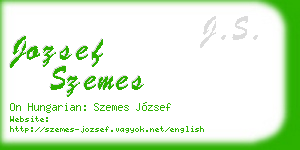 jozsef szemes business card